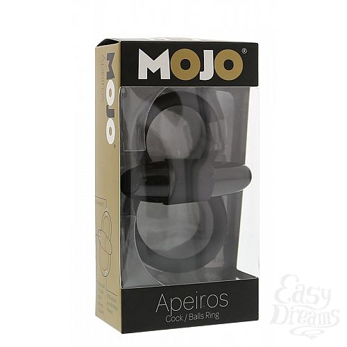 Фотография 2:  Эрекционное кольцо с подхватом и вибростимулятором MOJO APEIROS VIBRATING COCK / BALLS RING Фотография 2  Эрекционное кольцо с подхватом и вибростимулятором MOJO APEIROS VIBRATING COCK / BALLS RING