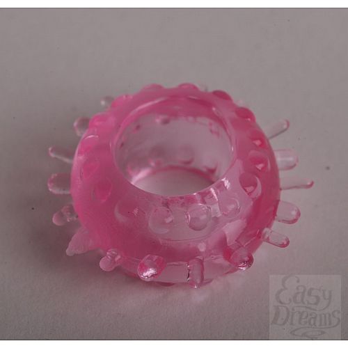 Фотография 1:  Розовое эрекционное кольцо с пупырышками Фотография 1:  Розовое эрекционное кольцо с пупырышками