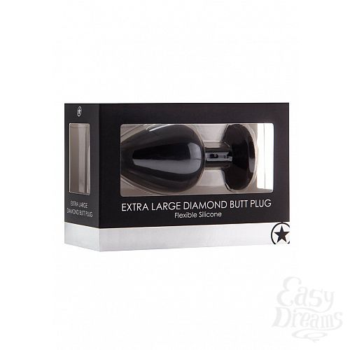  2  ׸   Extra Large Diamond Butt Plug - 9,3 .