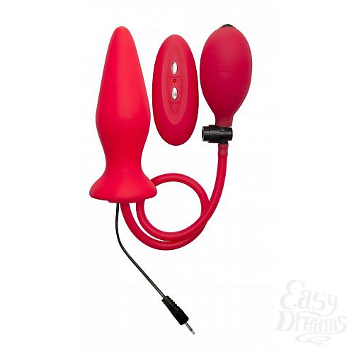  1:          Inflatable Vibrating Silicone Plug - 12,2 .