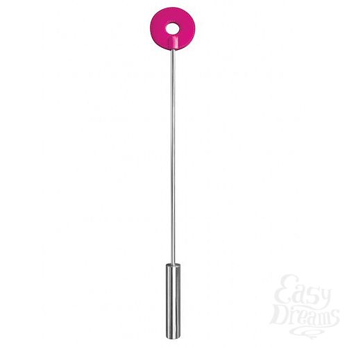  1:    Leather Circle Tiped Crop  - - 56 .