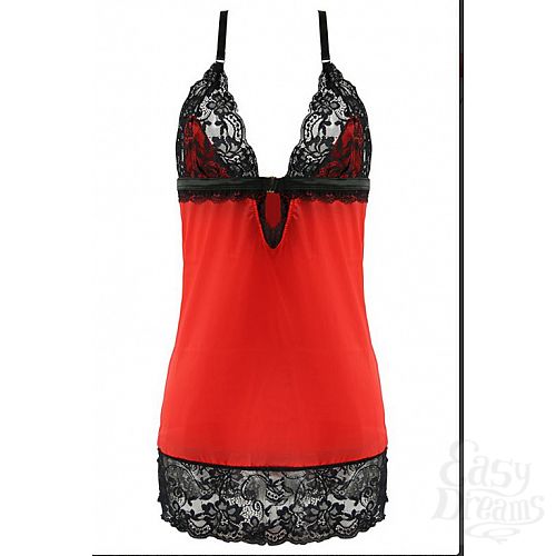  4   2 PC LACE CHEMISE G-STRING