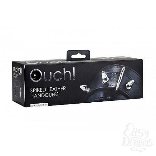  2  ׸     Spiked Leather Handcuffs