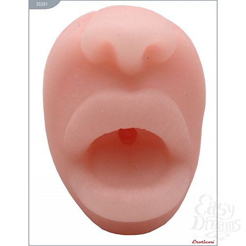 Фотография 2:  Мастурбатор-ротик с вибрацией из ультраскин Фотография 2  Мастурбатор-ротик с вибрацией из ультраскин