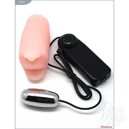 Фотография 3:  Мастурбатор-ротик с вибрацией из ультраскин Фотография 3  Мастурбатор-ротик с вибрацией из ультраскин