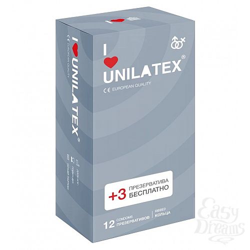  1:     Unilatex Ribbed - 12 . + 3 .  