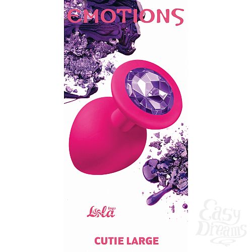  1:    Emotions Cutie Large Pink dark purple crystal 4013-02Lola