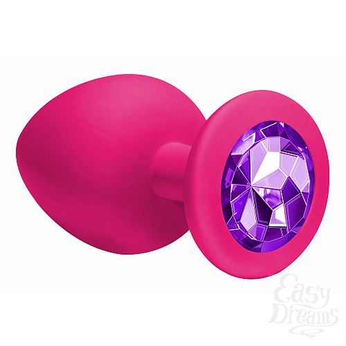  3    Emotions Cutie Large Pink dark purple crystal 4013-02Lola