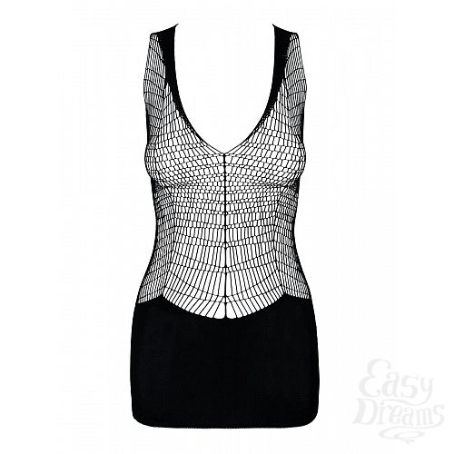 Фотография 3:  Эффектное платье с сетчатой верхней частью Фотография 3  Эффектное платье с сетчатой верхней частью