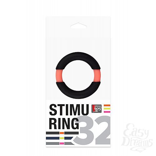 Фотография 2:  Чёрное эрекционное кольцо NEON STIMU RING 32MM BLACK/ORANGE Фотография 2  Чёрное эрекционное кольцо NEON STIMU RING 32MM BLACK/ORANGE