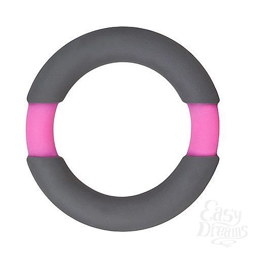 Фотография 1:  Серое эрекционное кольцо NEON STIMU RING 37MM GREY/PINK Фотография 1:  Серое эрекционное кольцо NEON STIMU RING 37MM GREY/PINK