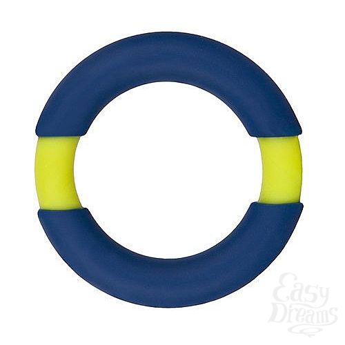 Фотография 1:  Синее эрекционное кольцо NEON STIMU RING 42MM BLUE/YELLOW Фотография 1:  Синее эрекционное кольцо NEON STIMU RING 42MM BLUE/YELLOW