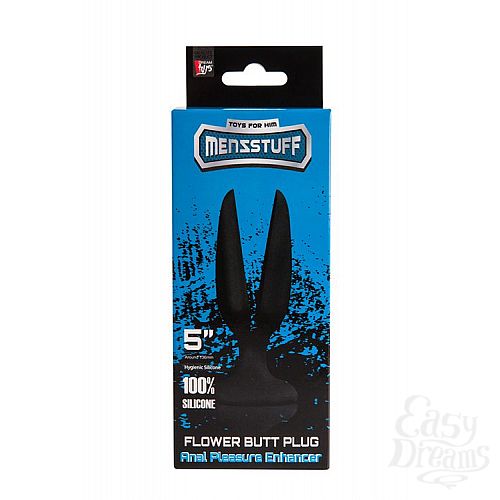 ���������� 2  ׸���� ������-����� MENZSTUFF FLOWER BUTT PLUG 5INCH - 13,5 ��.