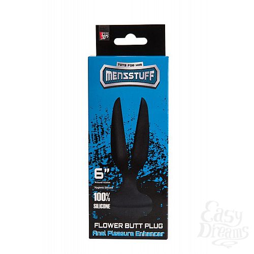 ���������� 2  ׸���� ������-����� MENZSTUFF FLOWER BUTT PLUG 6INCH - 15 ��.