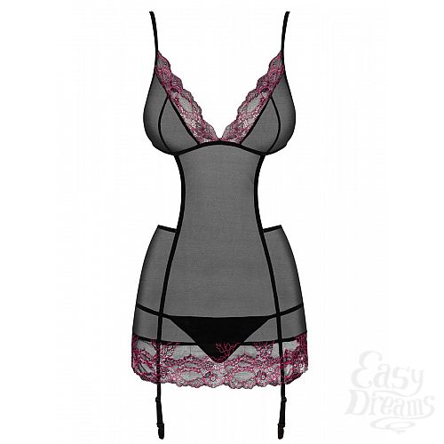 Фотография 3:  Полупрозрачная сорочка Sedusia с открытой спинкой Фотография 3  Полупрозрачная сорочка Sedusia с открытой спинкой