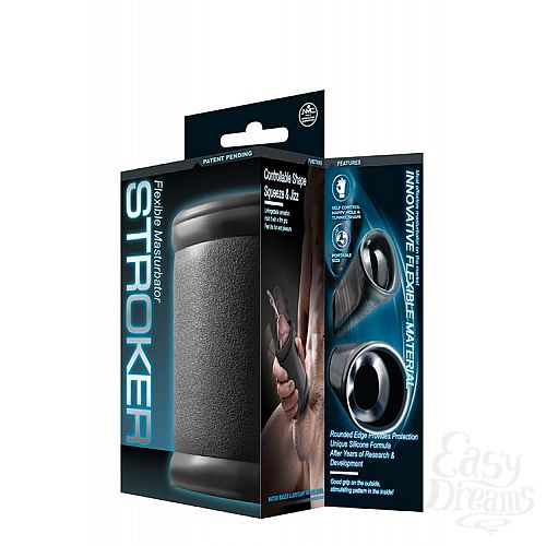 Фотография 2:  Серый мастурбатор с ребрышками FLEXIBLE MASTURBATOR STROKER  Фотография 2  Серый мастурбатор с ребрышками FLEXIBLE MASTURBATOR STROKER