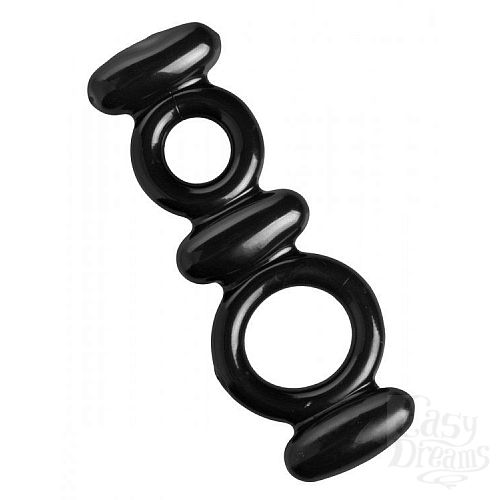 Фотография 1:  Двойное эрекционное кольцо Dual Stretch To Fit Cock and Ball Ring Фотография 1:  Двойное эрекционное кольцо Dual Stretch To Fit Cock and Ball Ring