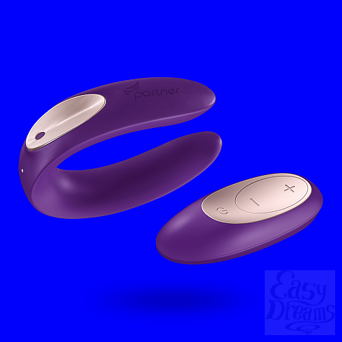 Фотография 1:  Вибромассажёр Partner Plus Remote от Satisfyer, 8.8 см, Фиолетовый Фотография 1:  Вибромассажёр Partner Plus Remote от Satisfyer, 8.8 см, Фиолетовый