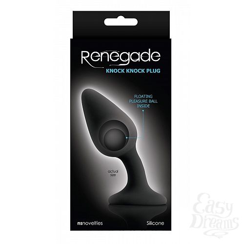 ���������� 2  ׸���� �������� ������ �� ��������� ������� ������� Renegade Knock Knock Plug - 11,9 ��.