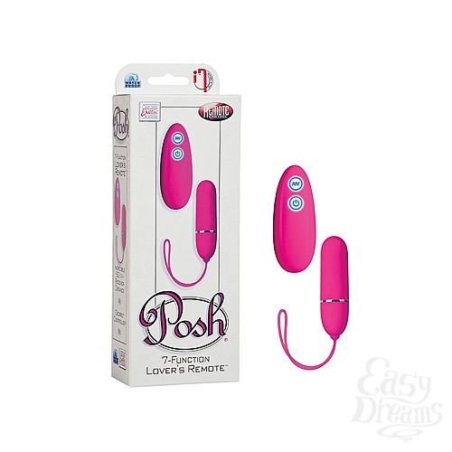  2   Posh 7-Function Lovers Remotes Pink 0076-10BXSE