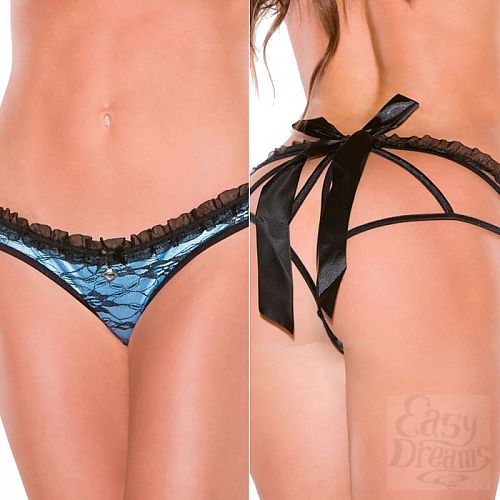 Фотография 1:  Лазурные трусики с большим бантом на попке 122blue OS CQ Фотография 1:  Лазурные трусики с большим бантом на попке 122blue OS CQ