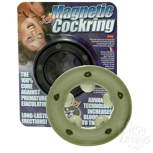 Фотография 1:  Эрекционное кольцо с магнитами ( Dream toys 50322) Фотография 1:  Эрекционное кольцо с магнитами ( Dream toys 50322)