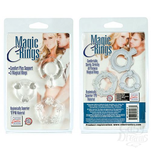 Фотография 2:  3 прозрачных эрекционных колечка MAGIC C-RINGS Фотография 2  3 прозрачных эрекционных колечка MAGIC C-RINGS
