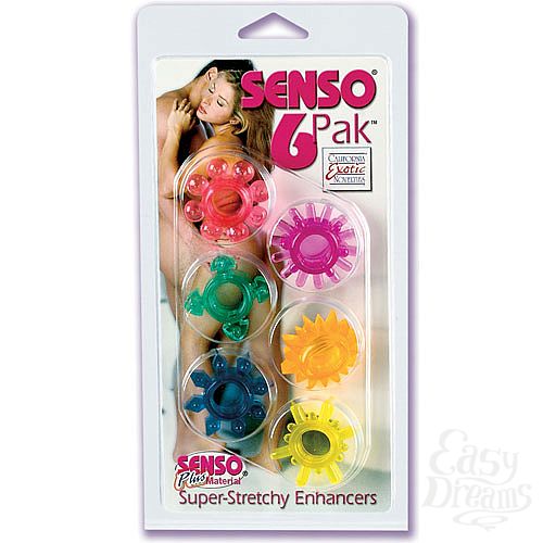 Фотография 2:  Набор из 6 эрекционных колец SENSO PAK Фотография 2  Набор из 6 эрекционных колец SENSO PAK