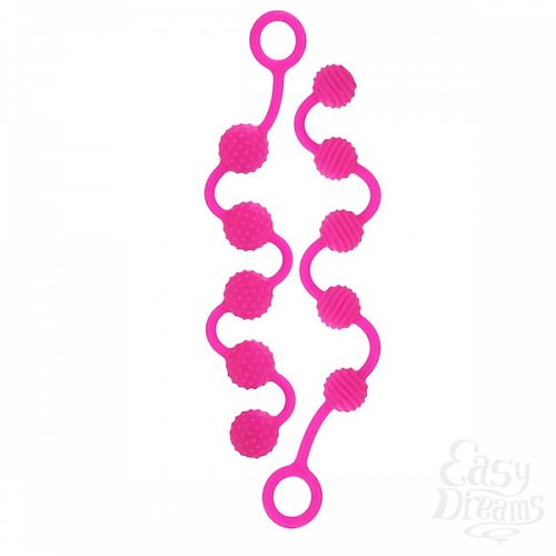  2    Posh Silicone O Beads Pink 1322-10BXSE