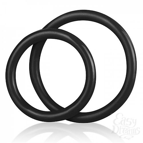  2          SILICONE COCK RING SET BLM4005-BLK