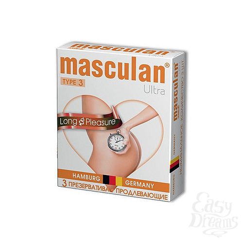 Фотография 1:  Презервативы Masculan Ultra с анестетиком для продления ощущений (Long Pleasure) Фотография 1:  Презервативы Masculan Ultra с анестетиком для продления ощущений (Long Pleasure)