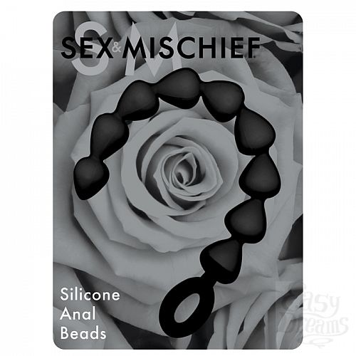 Фотография 1:  Анальные шарики Black Silicone Anal Beads Фотография 1:  Анальные шарики Black Silicone Anal Beads