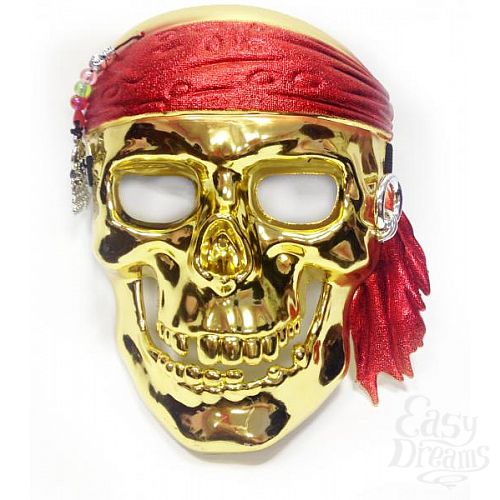 Фотография 1:  Маска пирата золотая  Фотография 1:  Маска пирата золотая