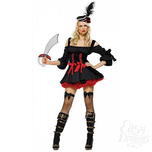 Фотография 1:  Костюм чёрной пиратки Фотография 1:  Костюм чёрной пиратки