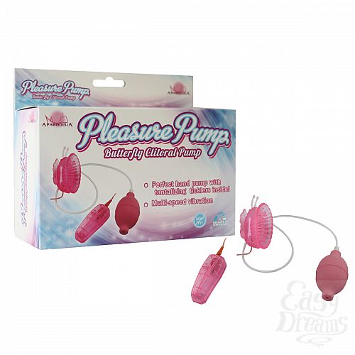  1:      Pleasure Pump- Butterfly Clitoral 54002-pinkHW