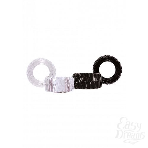  1:   TREADS MENS RING WIDE BLACK NSN-0905-13