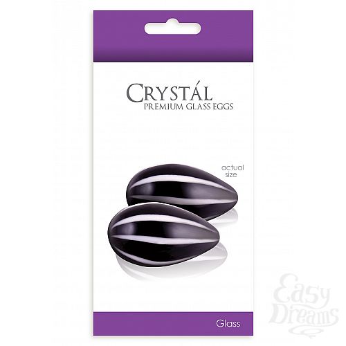  2    Crystal Glass Eggs 