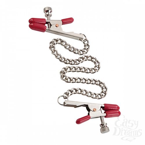  2     Phil Varone Rock Hard Nipple Clamps Red 2975-50BXSE