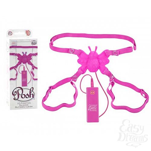Фотография 2:  Розовая вибро-бабочка BUTTERFLY LOVER Фотография 2  Розовая вибро-бабочка BUTTERFLY LOVER