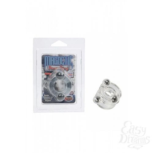 Фотография 1:  Двойное эрекционное кольцо Magnetic Power Ring  с магнитами прозрачное Фотография 1:  Двойное эрекционное кольцо Magnetic Power Ring  с магнитами прозрачное