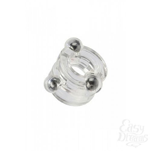 Фотография 2:  Двойное эрекционное кольцо Magnetic Power Ring  с магнитами прозрачное Фотография 2  Двойное эрекционное кольцо Magnetic Power Ring  с магнитами прозрачное