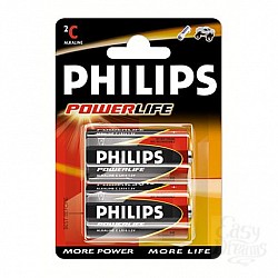   C Philips Powerlife LR14 2 