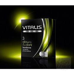 Презервативы VITALIS premium №3 Glow in the dark 12097VP Презервативы VITALIS premium №3 Glow in the dark 12097VP