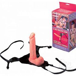 Поясной телесный фаллоимитатор - 20,2 см. Поясной телесный фаллоимитатор - 20,2 см.