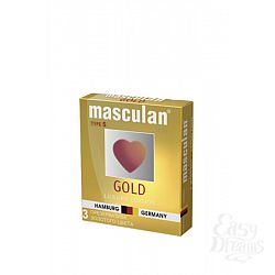 Masculan Ultra 5,  3 шт. * 16 Ультра Золотой (Gold)  Masculan Ultra 5,  3 шт. * 16 Ультра Золотой (Gold)