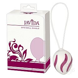 Бело-сиреневый вагинальный шарик Javida Gym Ball Single  Бело-сиреневый вагинальный шарик Javida Gym Ball Single
