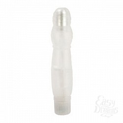   WHITE SATIN TIERED VIBRATOR