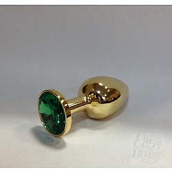    Butt Plug Gold Small Green