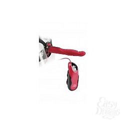     Vibrating 8" Dildo Red