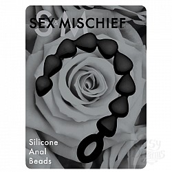 Анальные шарики Black Silicone Anal Beads  Анальные шарики Black Silicone Anal Beads